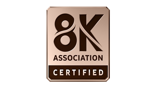 8K 협회(8K Association)가 인증한 8K 제품에 부여하는 8K 인증 로고