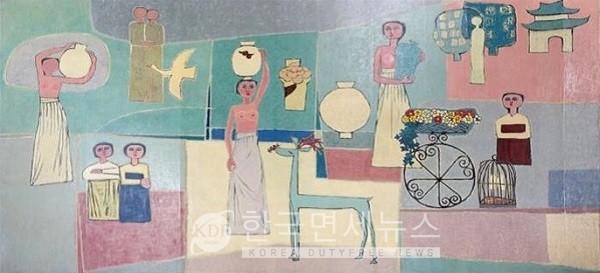 김환기의 '여인들과 항아리'(1950년대)