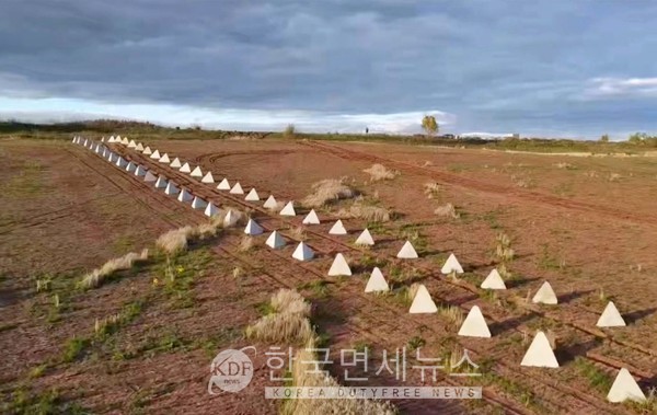 러 용병 '바그너 그룹', 피라미드 대전차 장애물 구축