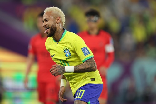 브라질의 네이마르. 사진=카타르 월드컵 공식 SNS