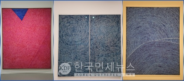 '한 점 하늘_김환기' 전시회 ©(재)환기재단·환기미술관