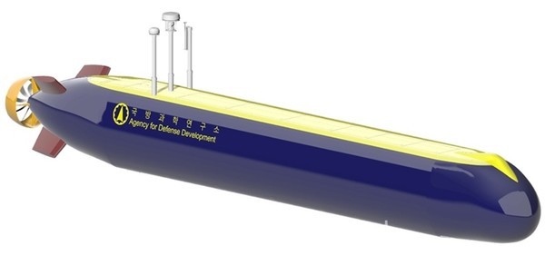 한화시스템이 개발에 착수한 ‘초대형급 무인잠수정’ 체계 기술 검증 시작품 이미지