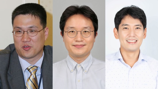 (왼쪽부터) 삼성전자 함돈희 펠로우, 정승철 전문연구원, 김상준 마스터