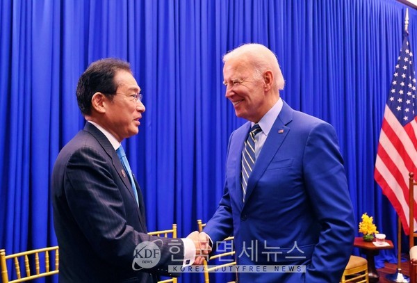 조 바이든 미국 대통령과 기시다 후미오 일본 총리